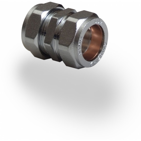 15mm Compression Chrome Coupling (Each)